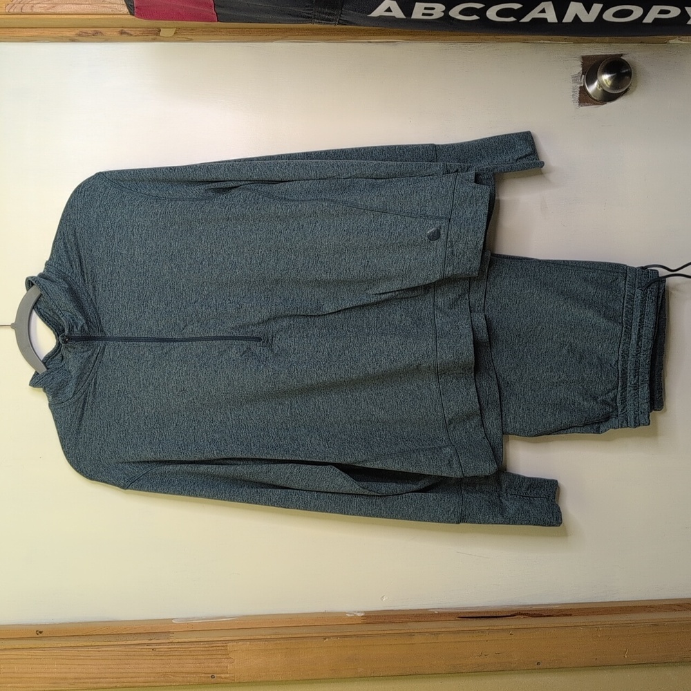 L L Bean Green Lounge Set With Quarter-Zip Pullover